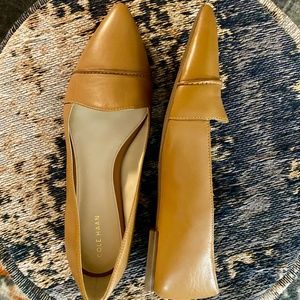 Like-New Cole Haan Camel Flats